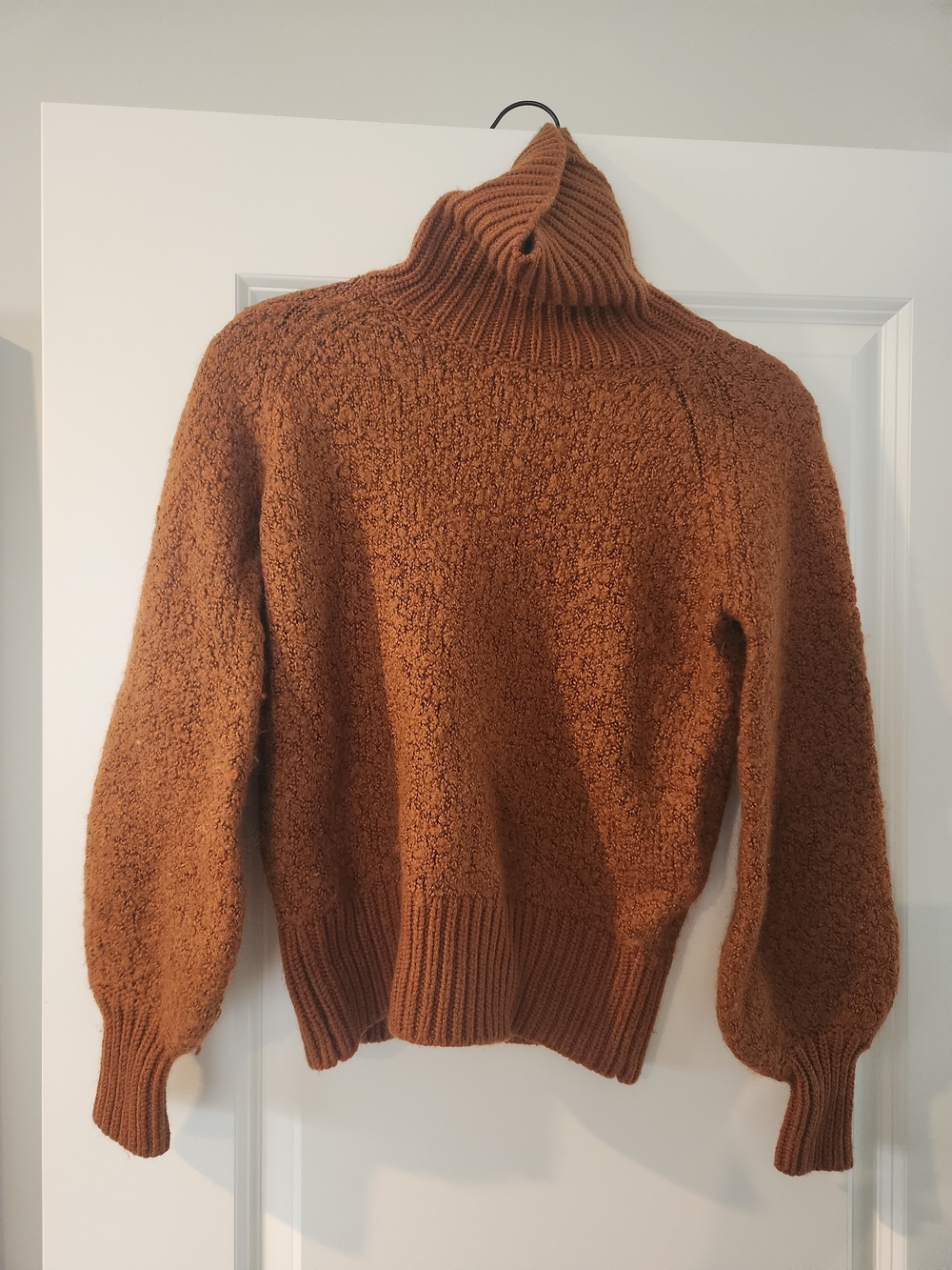 Who What Wear Turtleneck Sweater in Burnt Orange